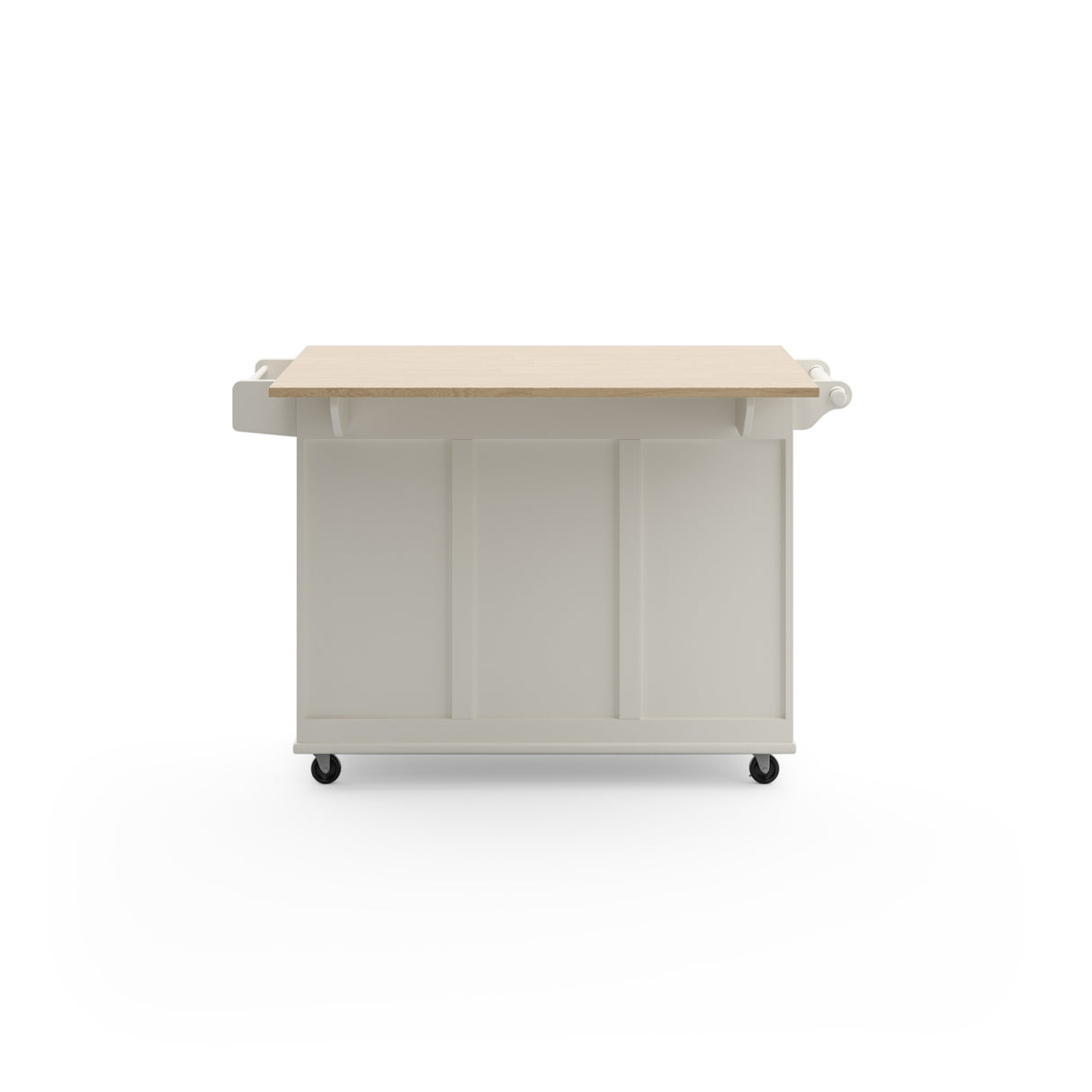 Homestyles Mobile Kitchen Island Cart with Wood Top and Dropleaf Breakfast Bar