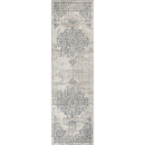Porch & Den Allison Vintage Grey Medallion Area Rug