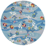 Domani Mohana Blue Seascape Hand-hooked Area Rug