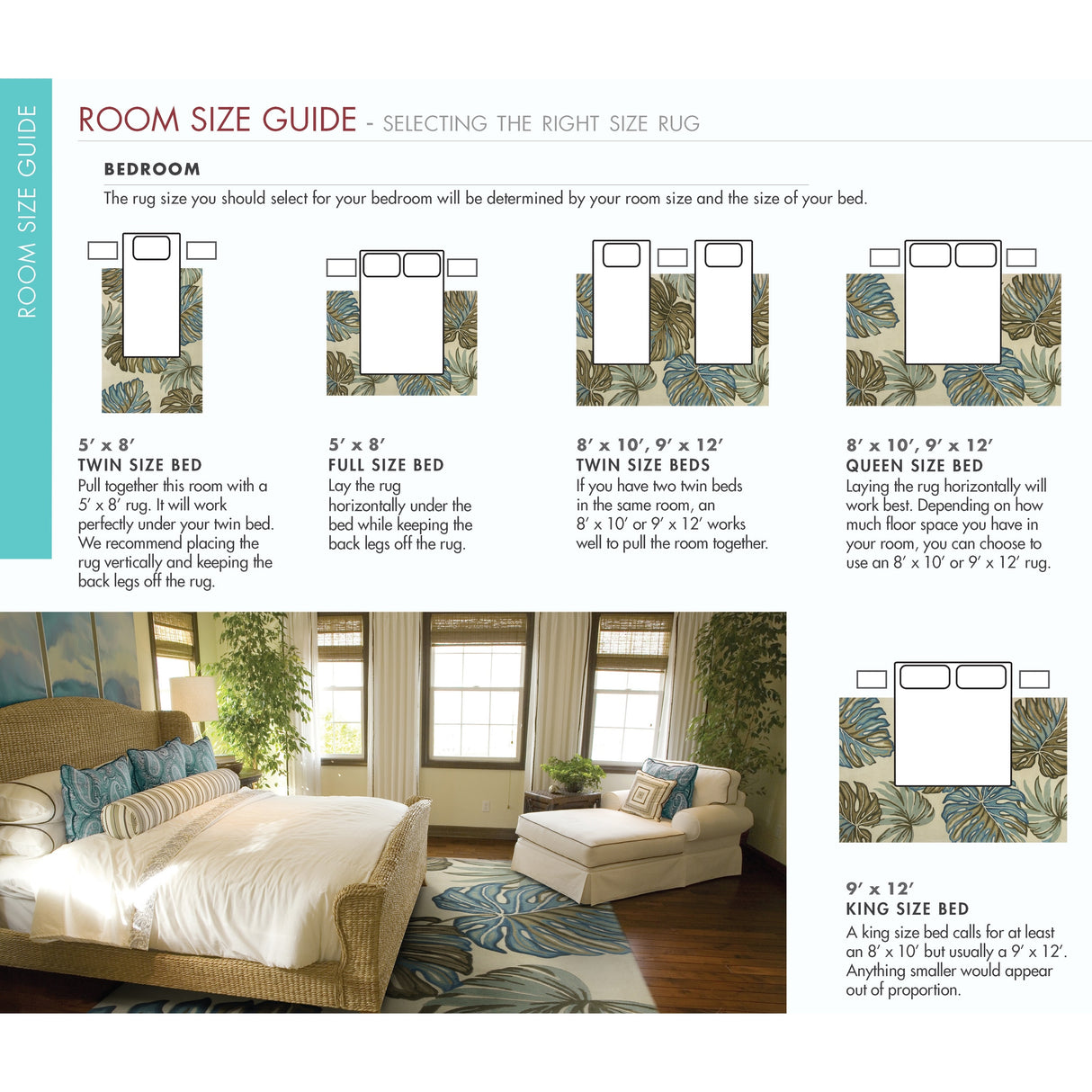 Domani Mohana Blue Seascape Hand-hooked Area Rug
