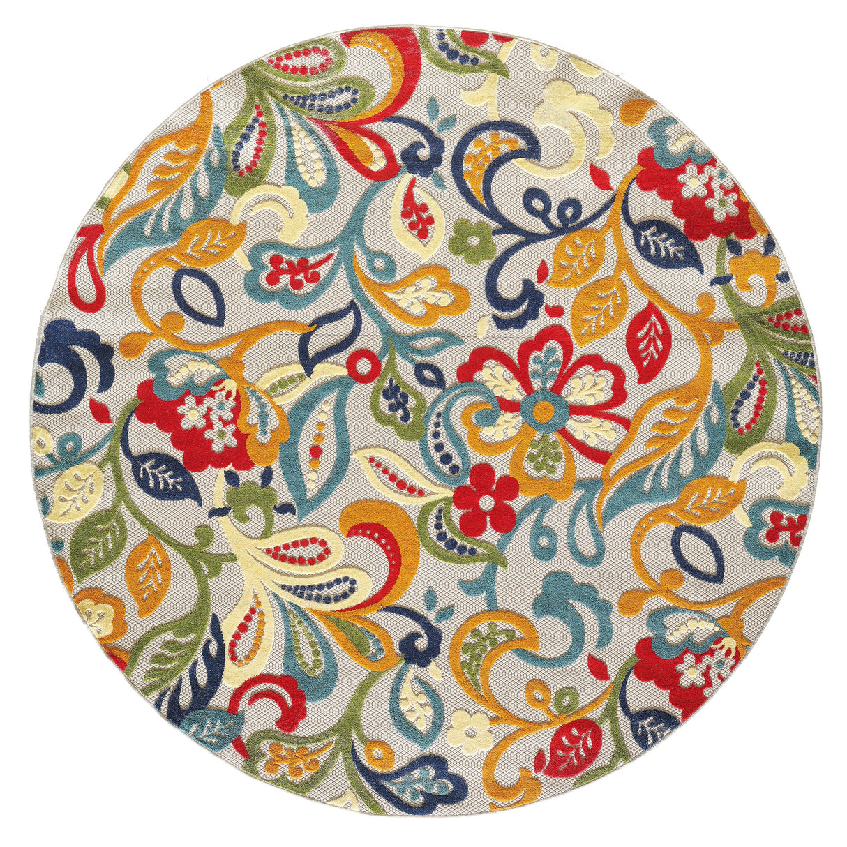 Domani Napa Floral Textured Indoor/ Outdoor Rug