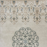 Domani Sahara Ivory Medallion Hand-woven Wool Area Rug