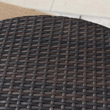 Dominica Outdoor 3-piece Wicker 40-inch Round Bar Set with Cushions by Christopher Knight Home