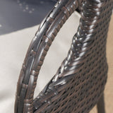 Dominica Outdoor 5-piece Wicker 41-inch Round Bar Set with Cushions by Christopher Knight Home