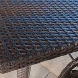 Dominica Outdoor 5-piece Wicker 41-inch Square Bar Set with Cushions by Christopher Knight Home