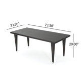Dominica Outdoor 73.5-inch Rectangular Wicker Dining Table by Christopher Knight Home - 73.50 x 33.50 x 29.00