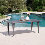 Dominica Outdoor 73.5-inch Rectangular Wicker Dining Table by Christopher Knight Home - 73.50 x 33.50 x 29.00