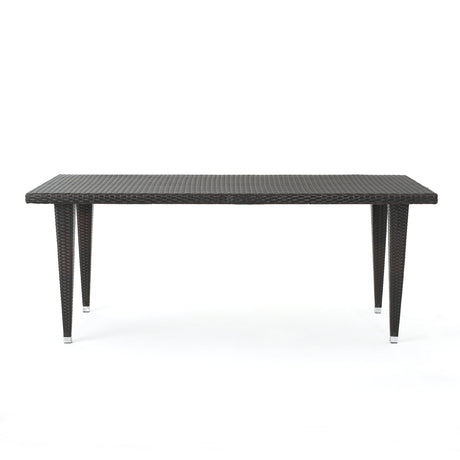 Dominica Outdoor 73.5-inch Rectangular Wicker Dining Table by Christopher Knight Home - 73.50 x 33.50 x 29.00