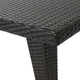 Dominica Outdoor 73.5-inch Rectangular Wicker Dining Table by Christopher Knight Home - 73.50 x 33.50 x 29.00