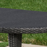 Dominica Outdoor Oval Wicker 69-inch Wicker Dining Table by Christopher Knight Home - 69.30"L x 38.20"W x 30.00"H