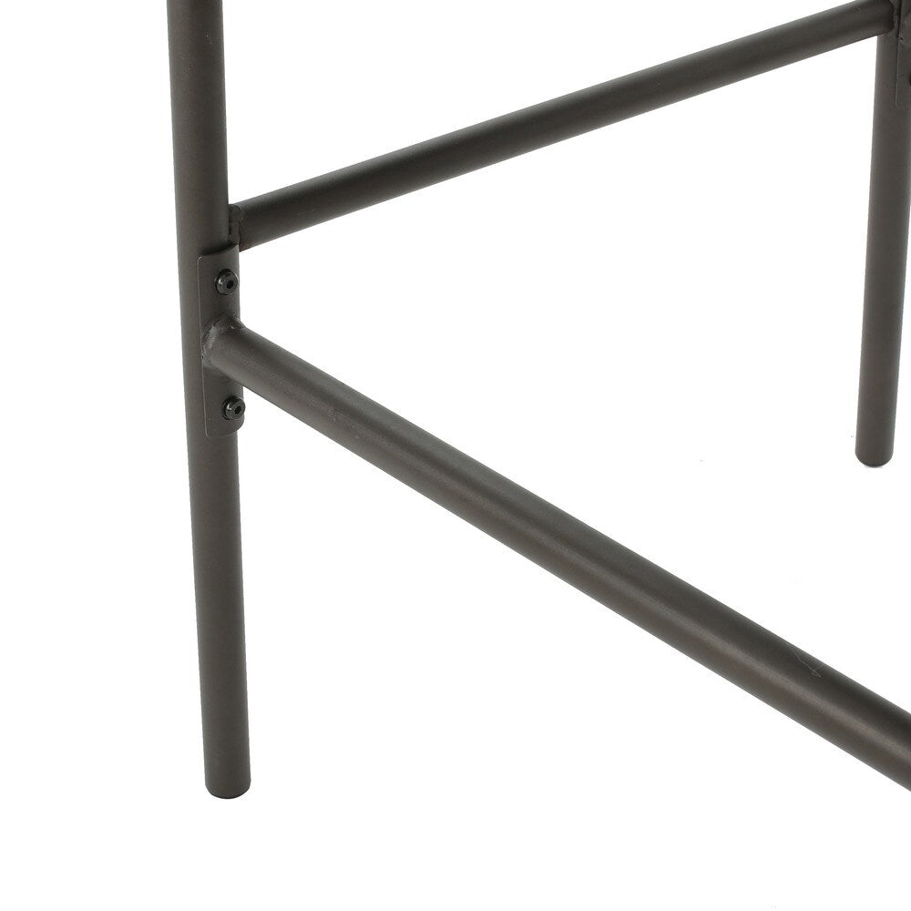 Dominica Outdoor Wicker Barstool with Cushions (Set of 4) by Christopher Knight Home