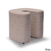 Domino Linen U-Shaped Ottoman