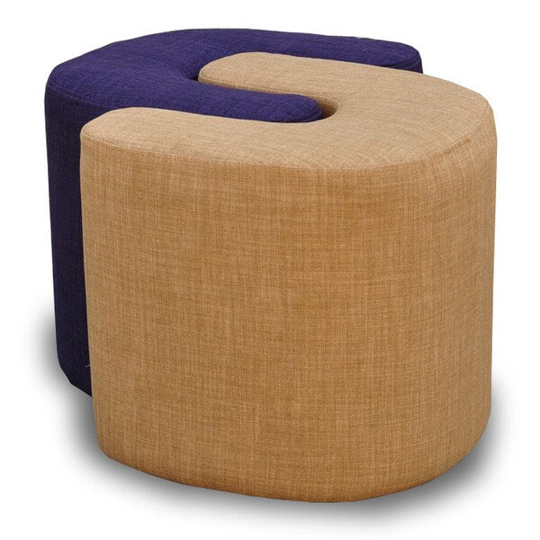 Domino Linen U-Shaped Ottoman