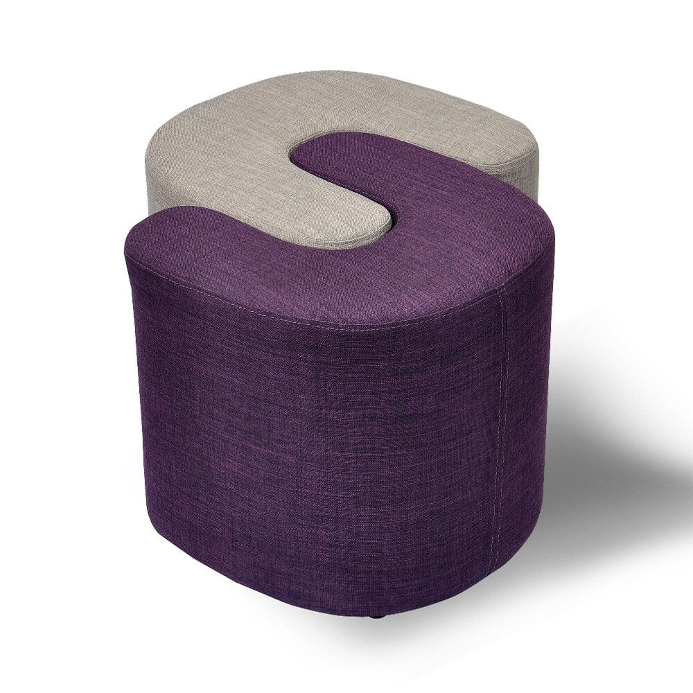 Domino Linen U-Shaped Ottoman