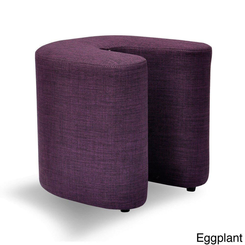 Domino Linen U-Shaped Ottoman