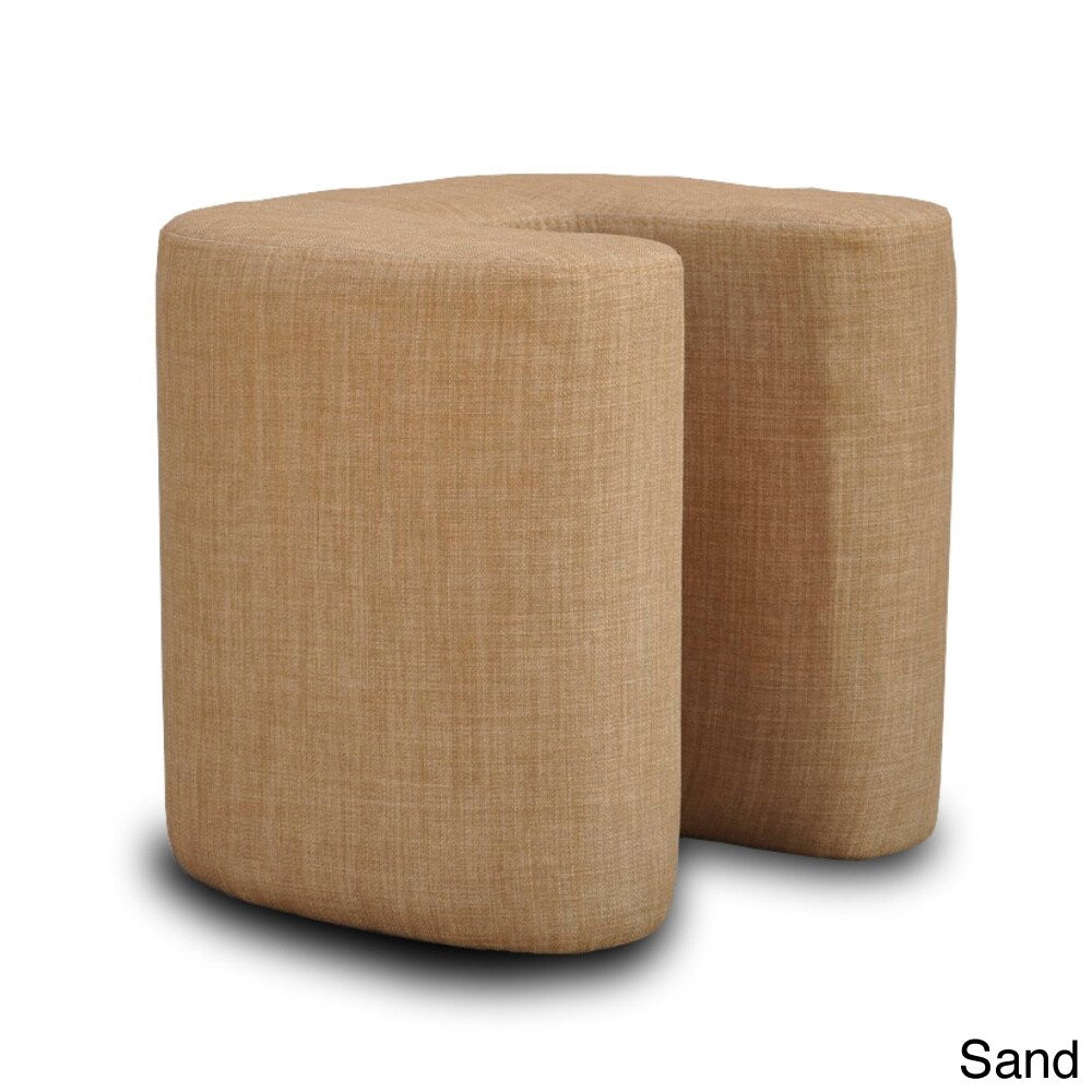 Domino Linen U-Shaped Ottoman