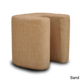 Domino Linen U-Shaped Ottoman