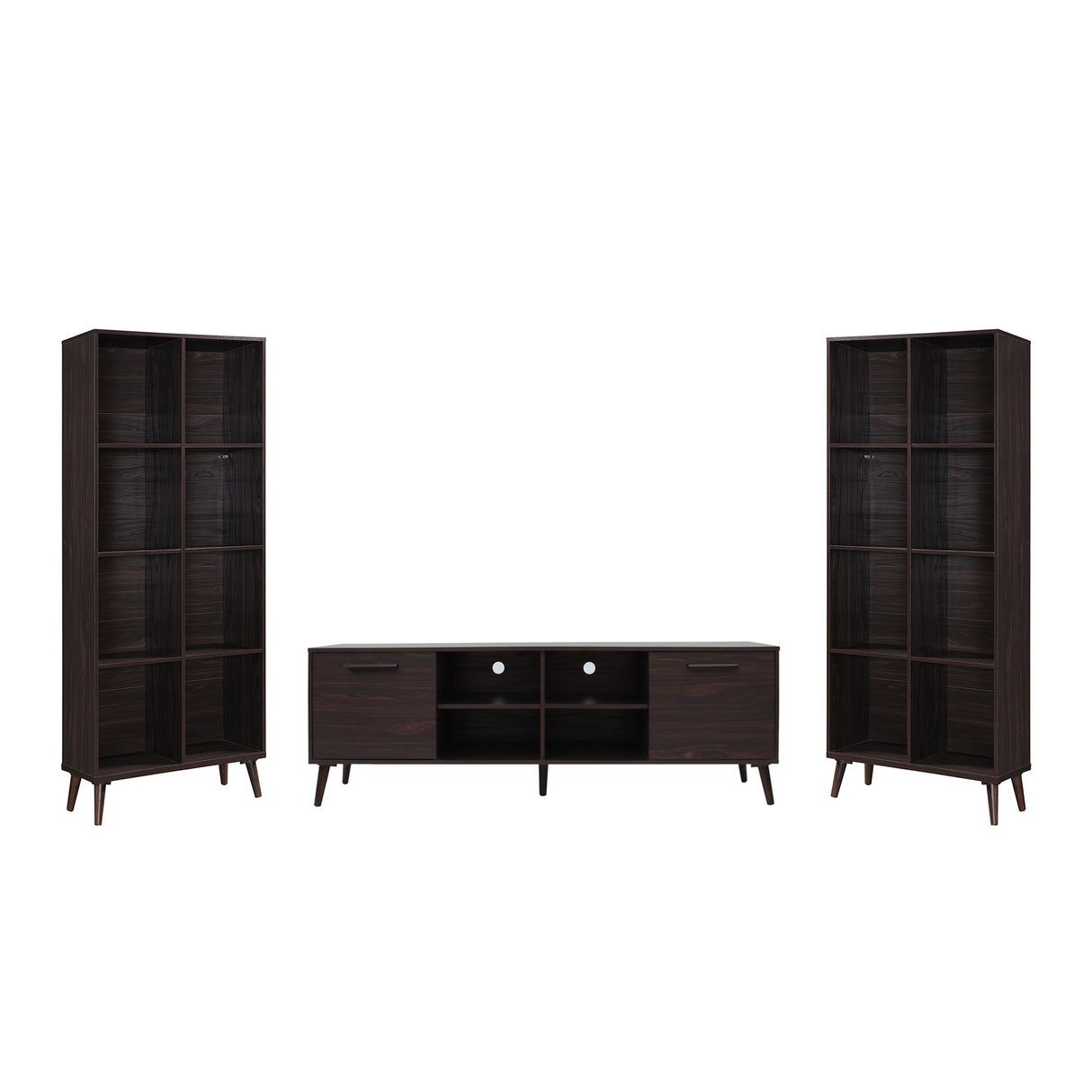 Doneva Rubberwood 3-piece Entertainment Set by Christopher Knight Home