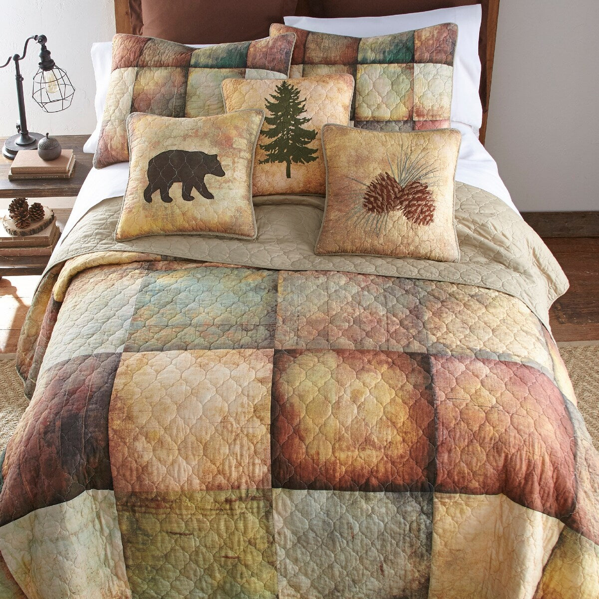 Donna Sharp Wood Windmill Decorative Pillow