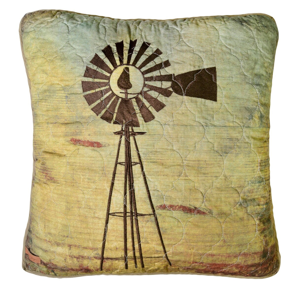 Donna Sharp Wood Windmill Decorative Pillow
