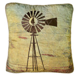 Donna Sharp Wood Windmill Decorative Pillow