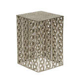 Donnellon Modern Handcrafted Square Iron Accent Table by Christopher Knight Home