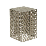 Donnellon Modern Handcrafted Square Iron Accent Table by Christopher Knight Home