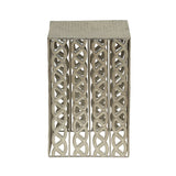 Donnellon Modern Handcrafted Square Iron Accent Table by Christopher Knight Home