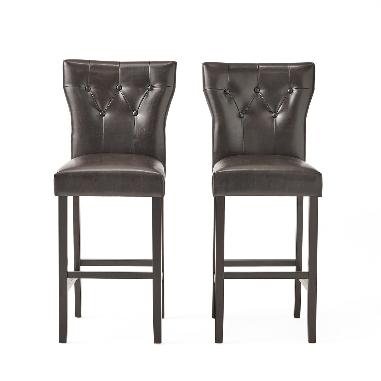 Donner 31-inch Bonded Leather Barstool (Set of 2) by Christopher Knight Home