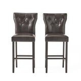 Donner 31-inch Bonded Leather Barstool (Set of 2) by Christopher Knight Home