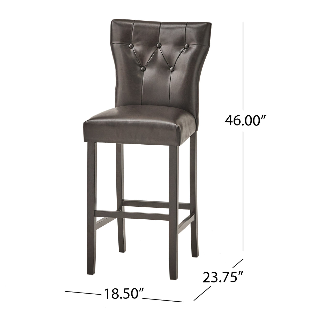 Donner 31-inch Bonded Leather Barstool (Set of 2) by Christopher Knight Home