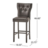Donner 31-inch Bonded Leather Barstool (Set of 2) by Christopher Knight Home