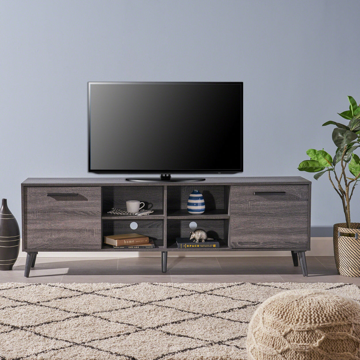 Dontae Mid-century Modern TV Stand by Christopher Knight Home