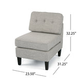 Crowningshield Fabric Slipper Chair by Christopher Knight Home