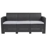 Doon 67.5'' Wide Outdoor Wicker Patio Sofa