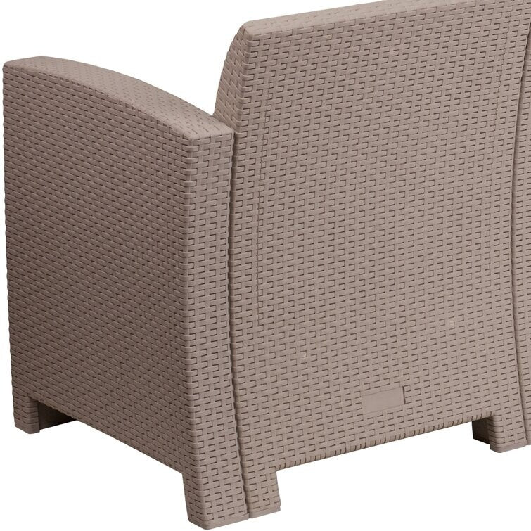 Doon 67.5'' Wide Outdoor Wicker Patio Sofa