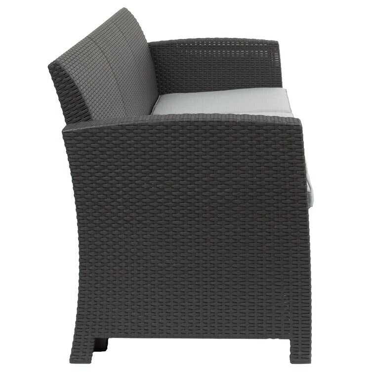 Doon 67.5'' Wide Outdoor Wicker Patio Sofa