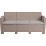 Doon 67.5'' Wide Outdoor Wicker Patio Sofa