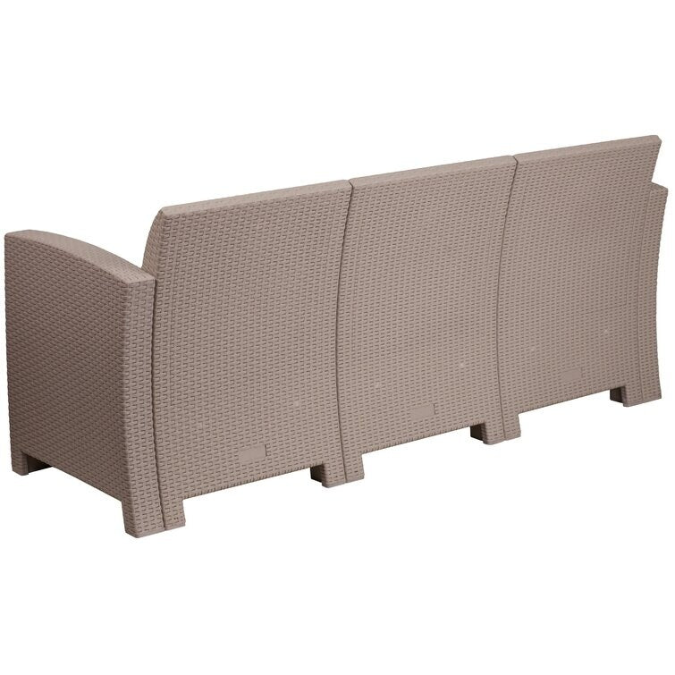 Doon 67.5'' Wide Outdoor Wicker Patio Sofa
