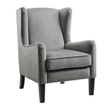 Dorel Living Rossland Grey Wingback Accent Chair