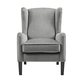 Dorel Living Rossland Grey Wingback Accent Chair