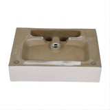 Dornberg 30" Bathroom Ceramic Console Sink White Basin and Legs with Overflow