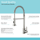 Double Bowl Undermount Stainless Steel Kitchen Sink with Faucet