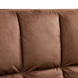 Double Chaise Lounge Sofa with Two Pillows for Living Room