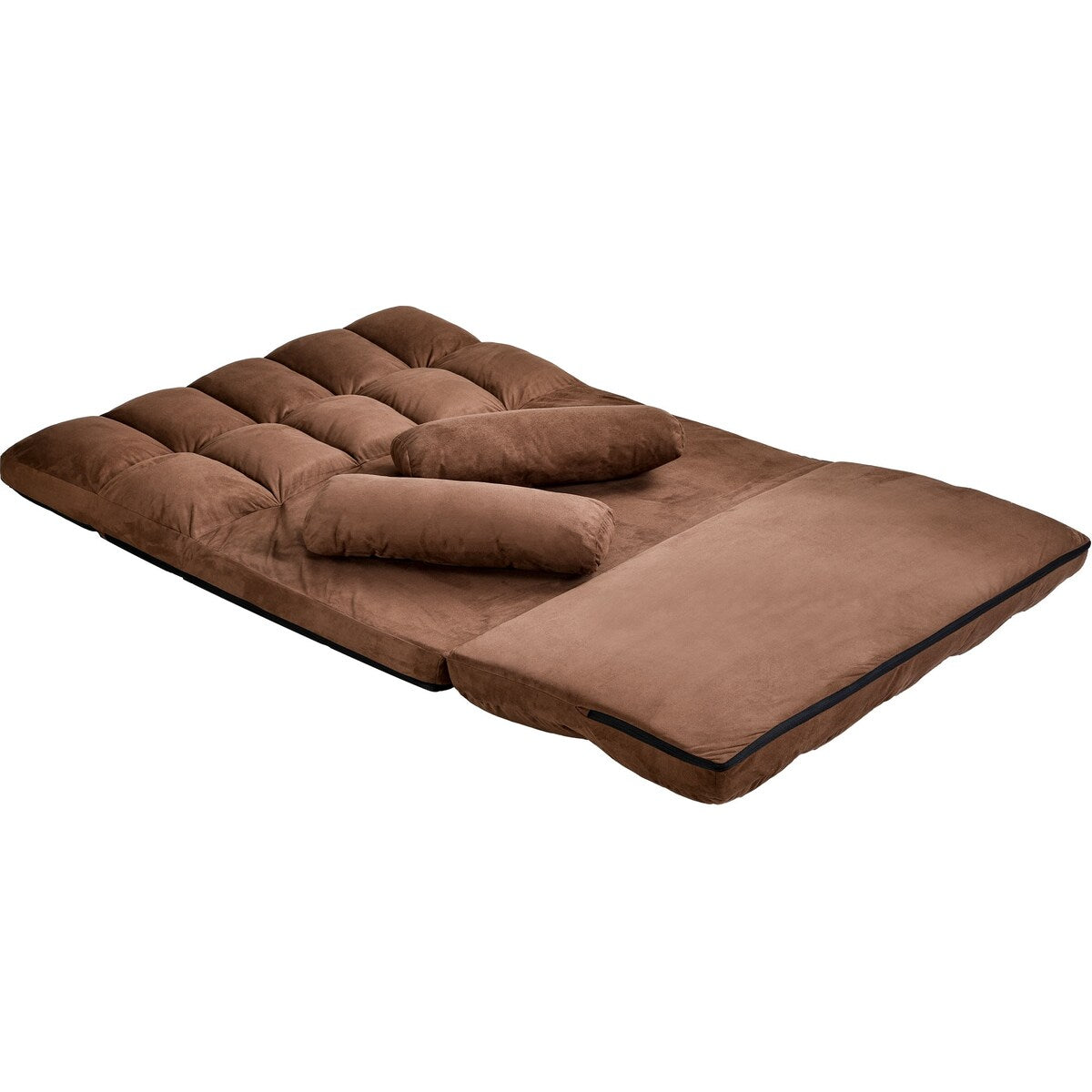 Double Chaise Lounge Sofa with Two Pillows for Living Room