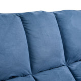 Double Chaise Lounge Sofa with Two Pillows for Living Room