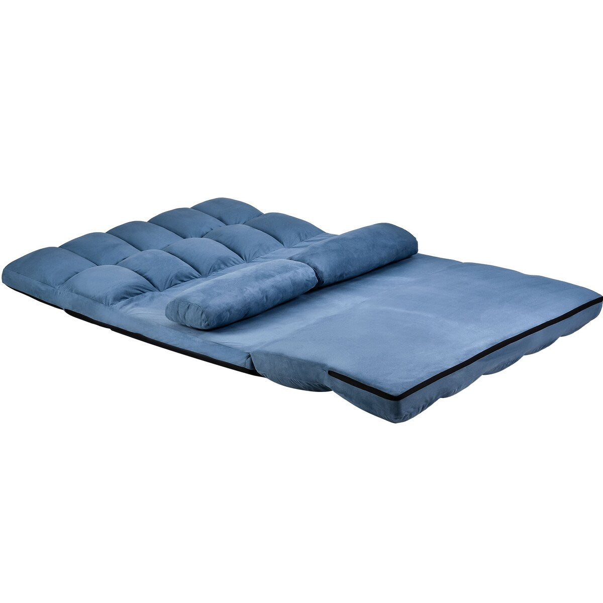 Double Chaise Lounge Sofa with Two Pillows for Living Room