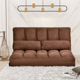 Double Chaise Lounge Sofa with Two Pillows for Living Room