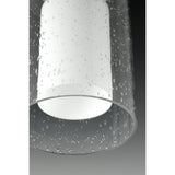 Double Glass Brushed Nickel LED Single-light Pendant - N/A