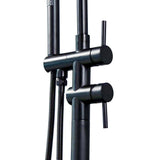 Double Handle Floor Mounted Freestanding Tub Filler Trim